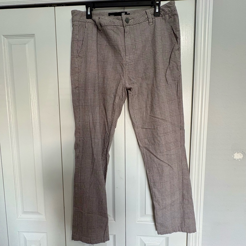 Men's Plaid Pants - khaki plaid